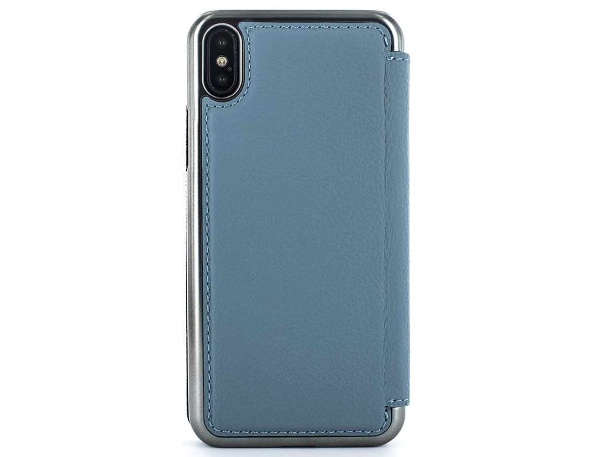 Greenwich Blake Folio Tahiti/Gunmetal - iPhone Xs Max Hoesje Leer