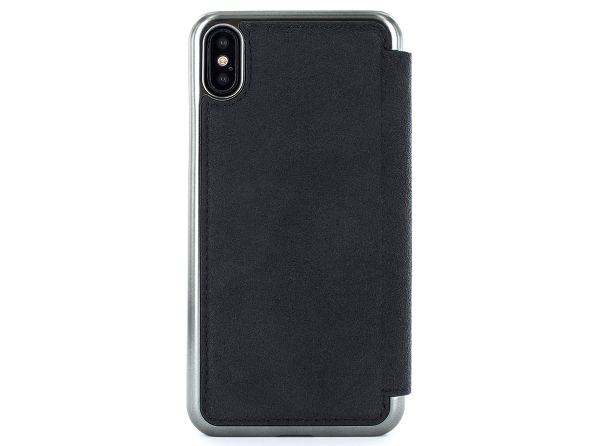 Greenwich Walker Folio - Alcantara iPhone Xs Max hoesje