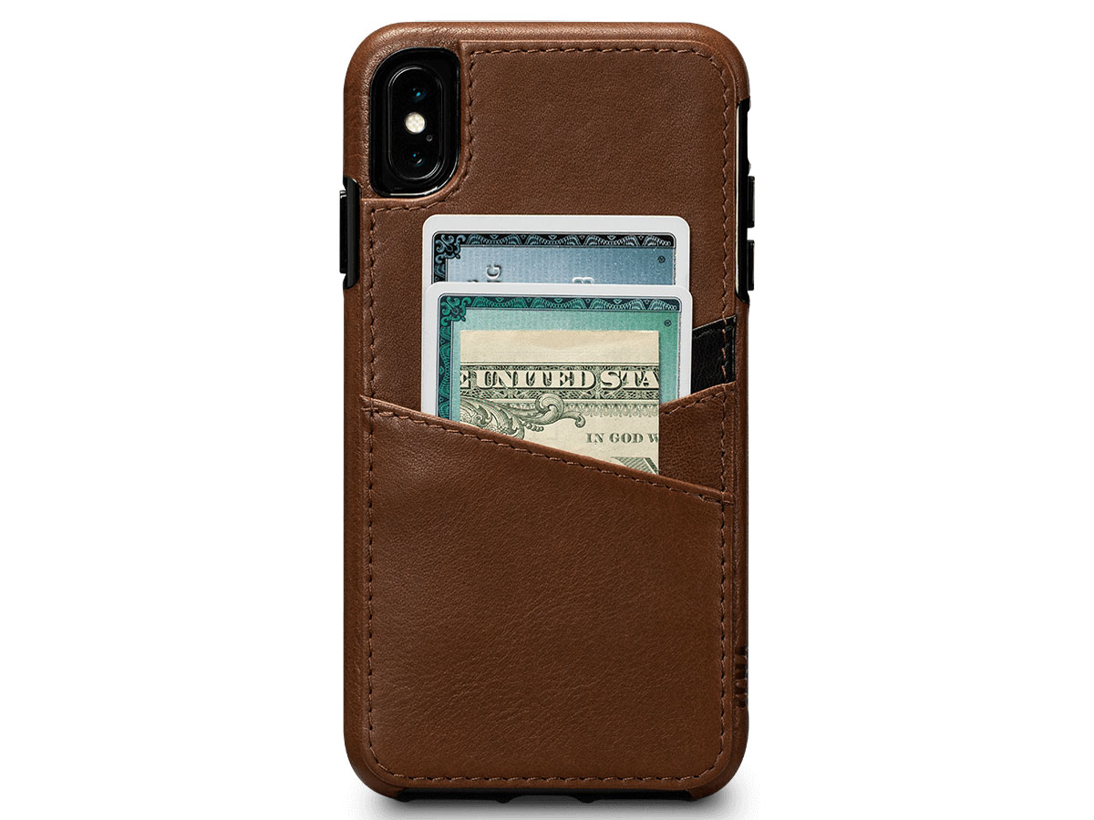 Sena Deen Lugano Wallet Bruin - iPhone Xs Max Hoesje