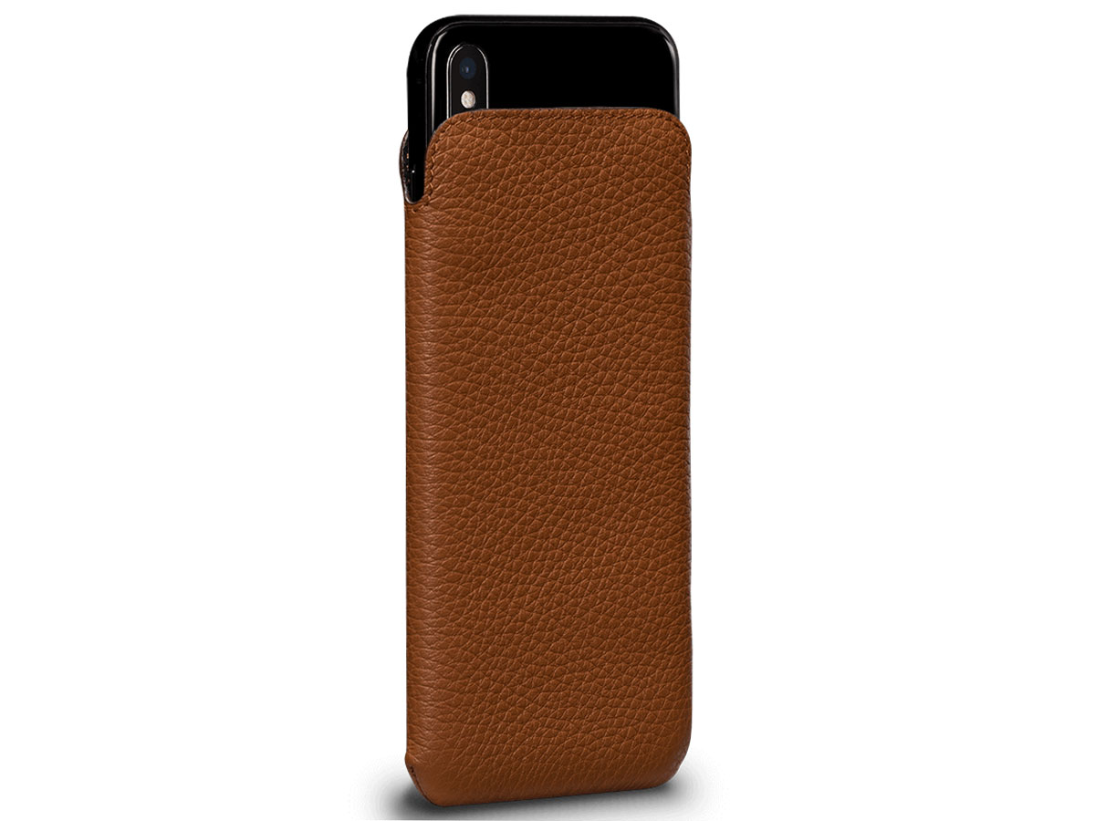 Sena Ultraslim Sleeve Bruin Leer - iPhone Xs Max hoesje