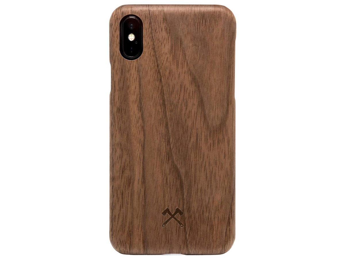 Woodcessories EcoSlim Walnut - iPhone Xs Max Hoesje met Protector