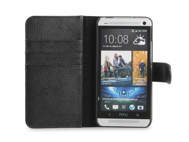 Xqisit Kunstleren Wallet Case Mapje voor HTC One (M7)