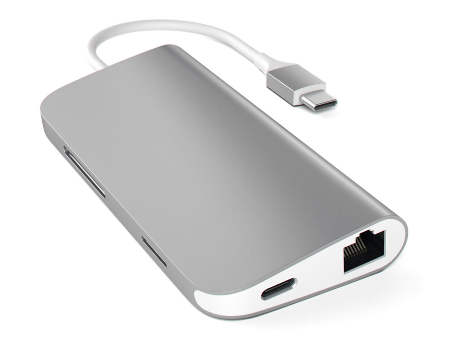 Satechi USB-C Multi-Port Hub met USB HDMI Ethernet SD