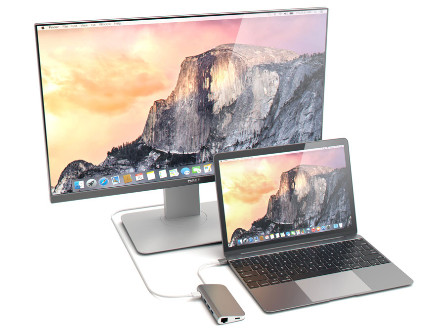 Satechi USB-C Multi-Port Hub met USB HDMI Ethernet SD