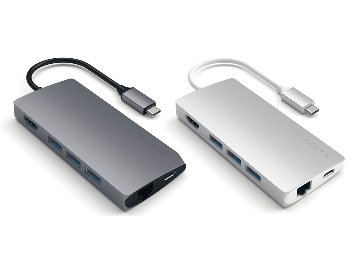 Satechi USB-C Multi-Port Hub V2 - USB HDMI Ethernet SD