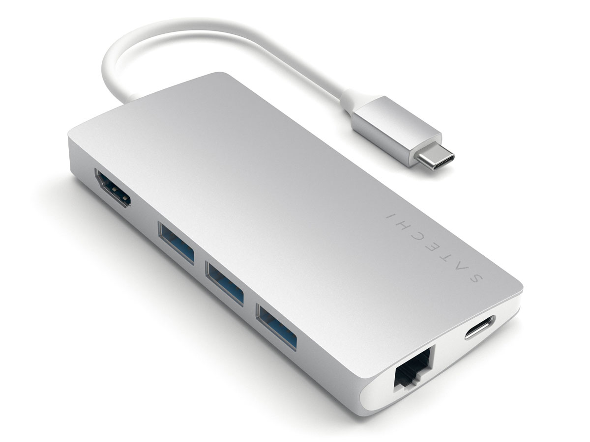 Satechi USB-C Multi-Port Hub V2 - USB HDMI Ethernet SD