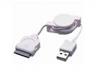 Oprolbare Dockconnector USB kabel iPod/iPhone/iPad