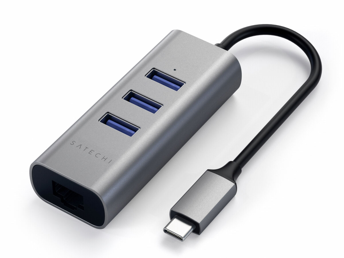 Satechi USB-C 2in1 Hub - USB en Ethernet