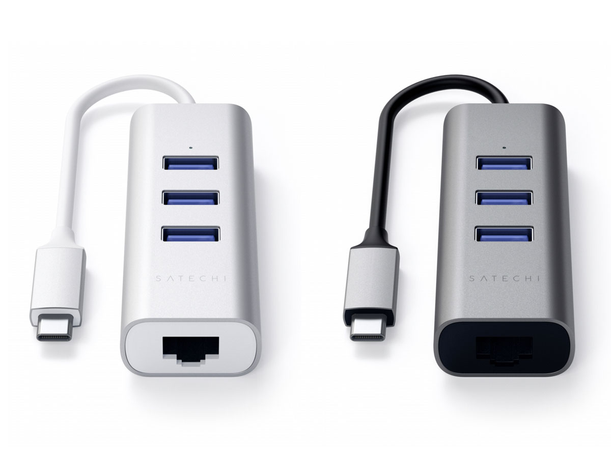 Satechi USB-C 2in1 Hub - USB en Ethernet