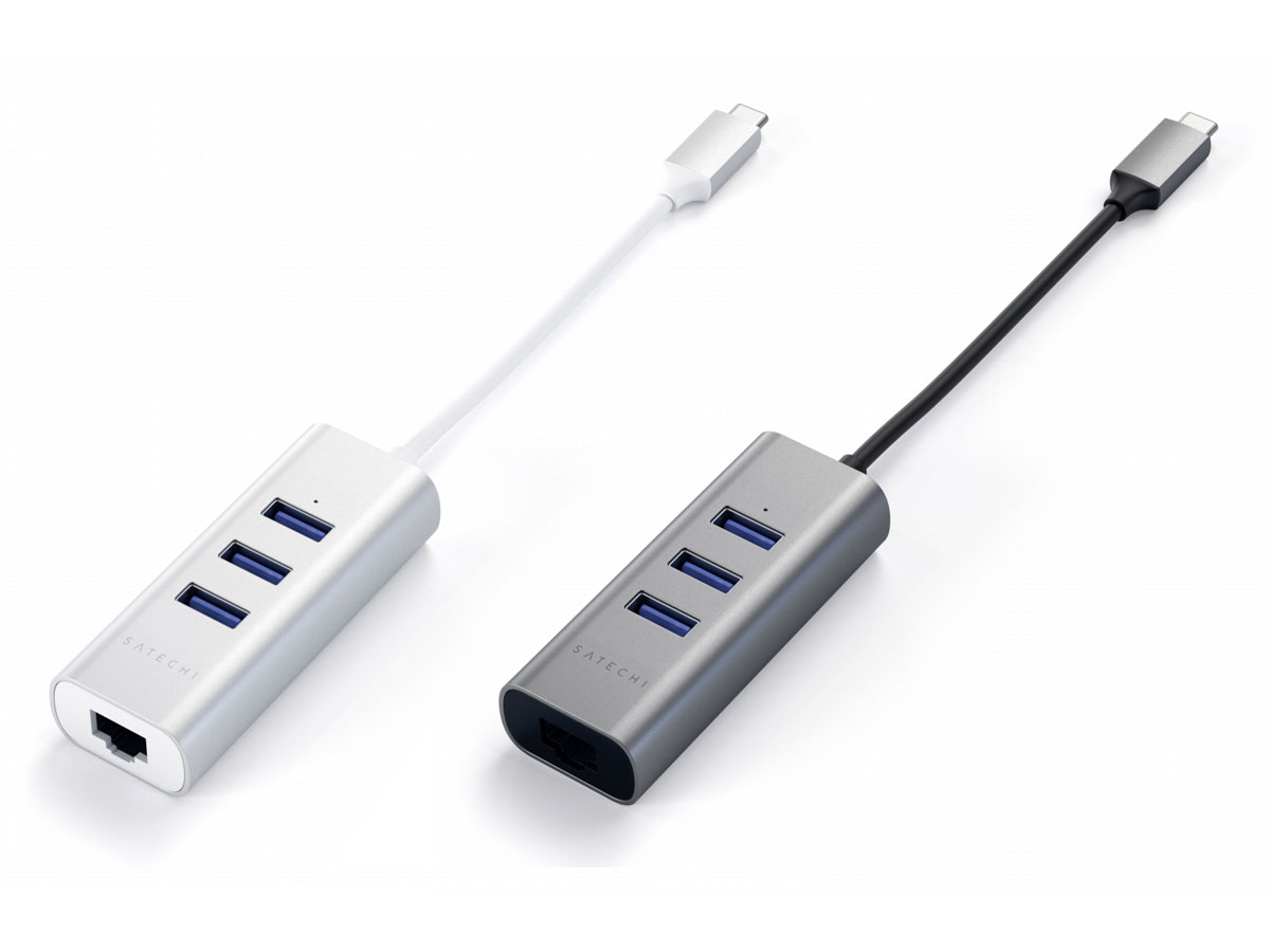 Satechi USB-C 2in1 Hub - USB en Ethernet