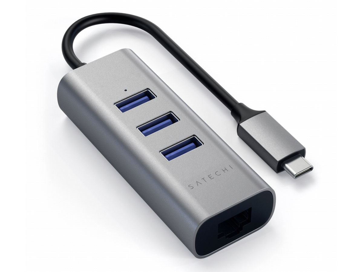 Satechi USB-C 2in1 Hub - USB en Ethernet