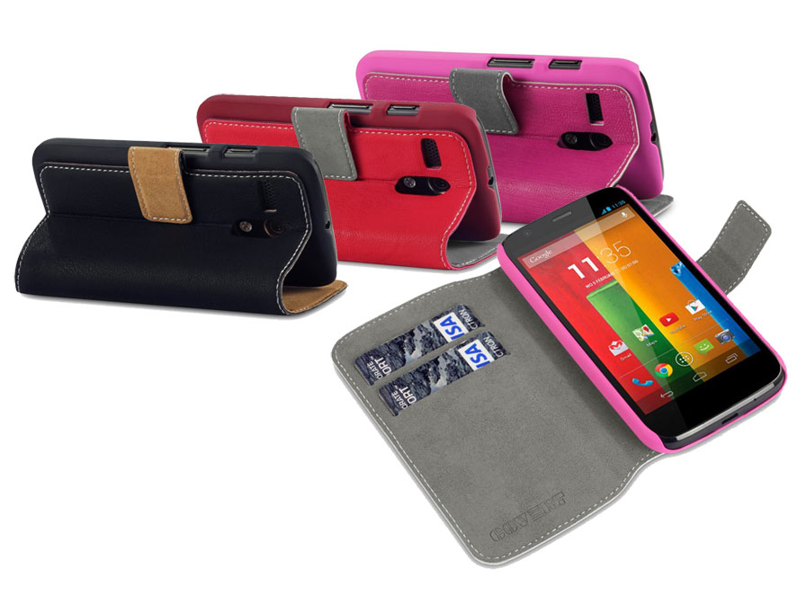 Covert UltraSlim Sideflip Case Hoesje voor Motorola Moto G