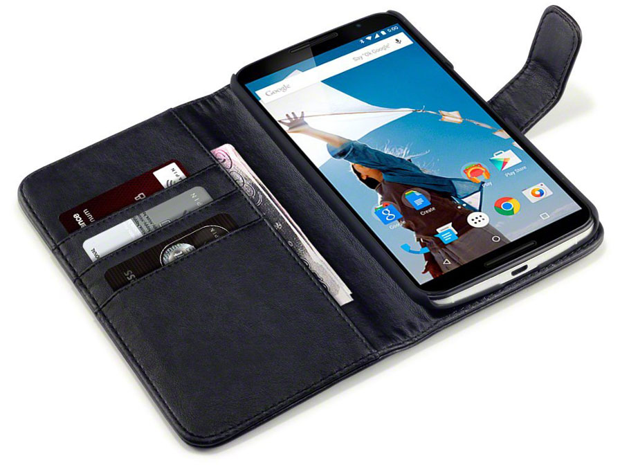 CaseBoutique Leather Wallet Case - Motorola Nexus 6 hoesje