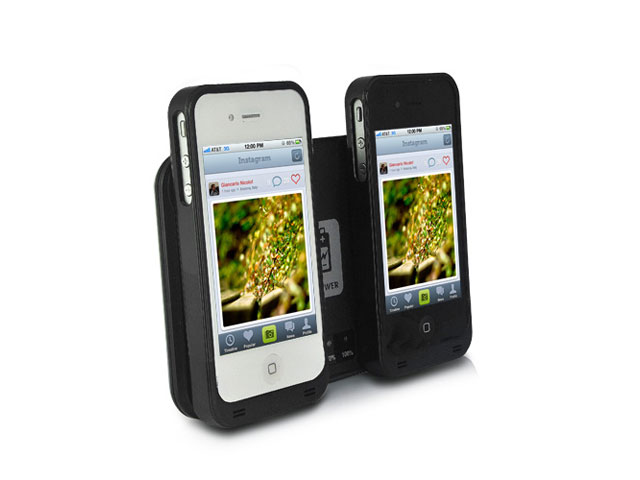 Draadloze oplader met duo-pack iPhone 4/4S oplaadcases