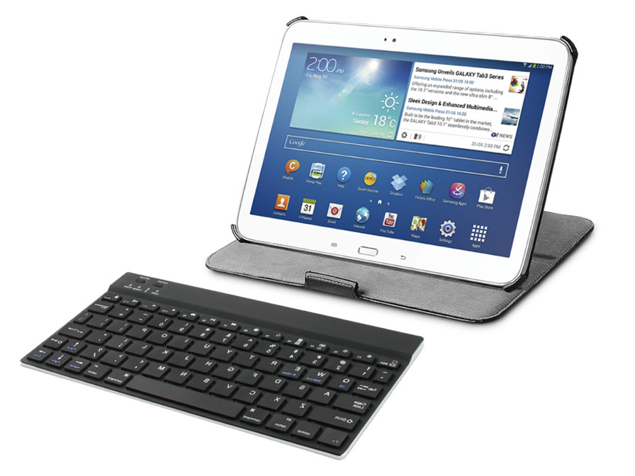 Muvit Beschermhoes + Bluetooth Keyboard Samsung Galaxy Tab 3 (10.1)