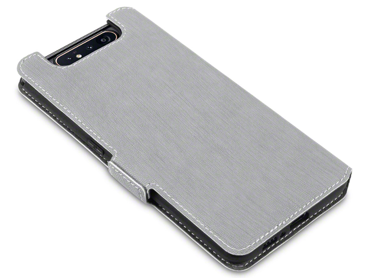 CaseBoutique Slim Bookcase Grijs - Samsung Galaxy A80 hoesje