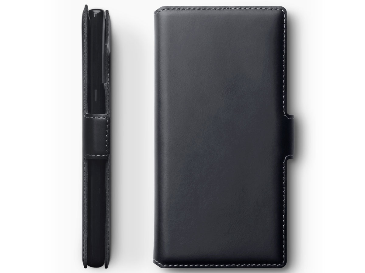 CaseBoutique Slim Book Zwart Leer - Samsung Galaxy Note 10 hoesje