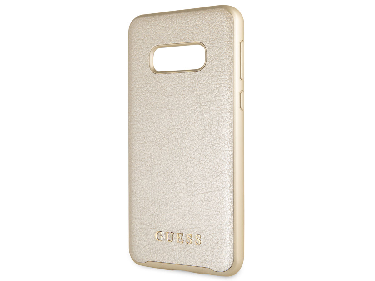 Guess Iridescent Case Goud - Samsung Galaxy S10e hoesje