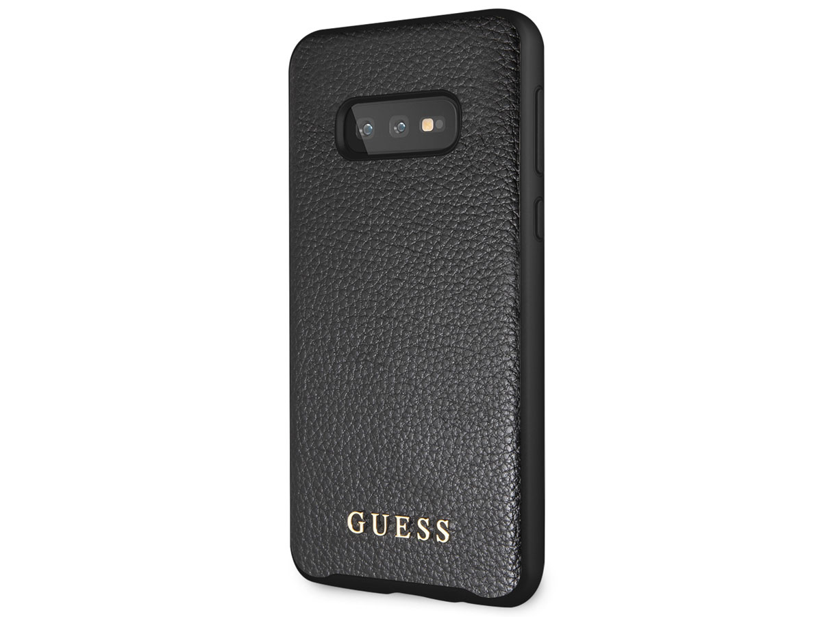 Guess Iridescent Case Zwart - Samsung Galaxy S10e hoesje