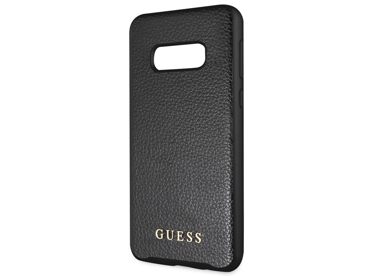 Guess Iridescent Case Zwart - Samsung Galaxy S10e hoesje