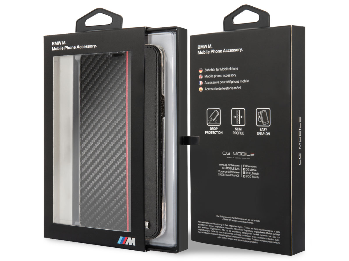 BMW M Sport Bookcase Rood - Samsung Galaxy S9+ hoesje