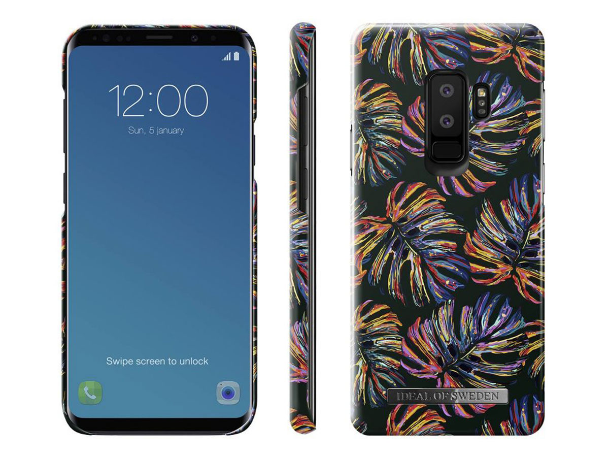 iDeal of Sweden Neon Tropical Case - Galaxy S9+ hoesje