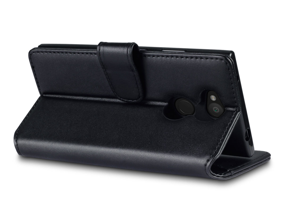 CaseBoutique Bookcase Zwart Leer - Sony Xperia L2 hoesje
