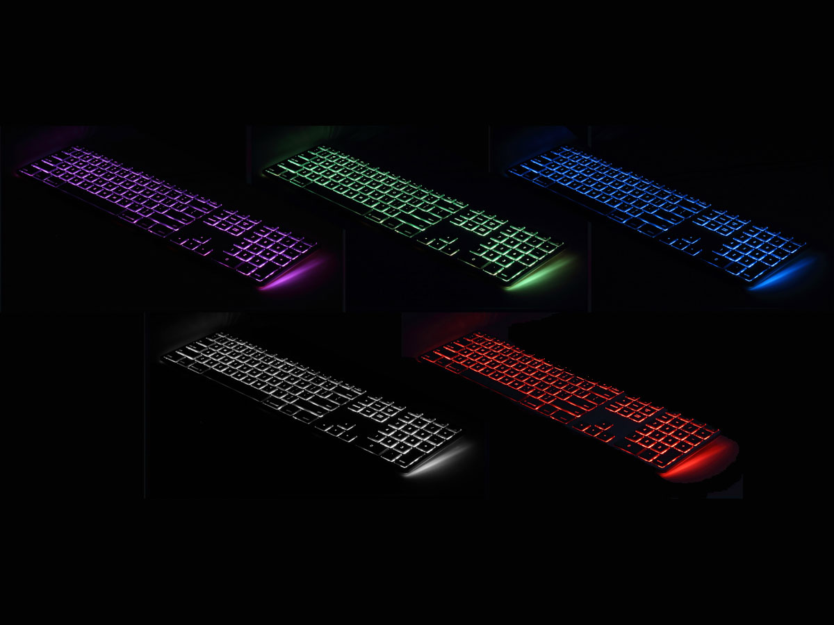 Matias RGB Wired Aluminum Keyboard AZERTY (Silver)