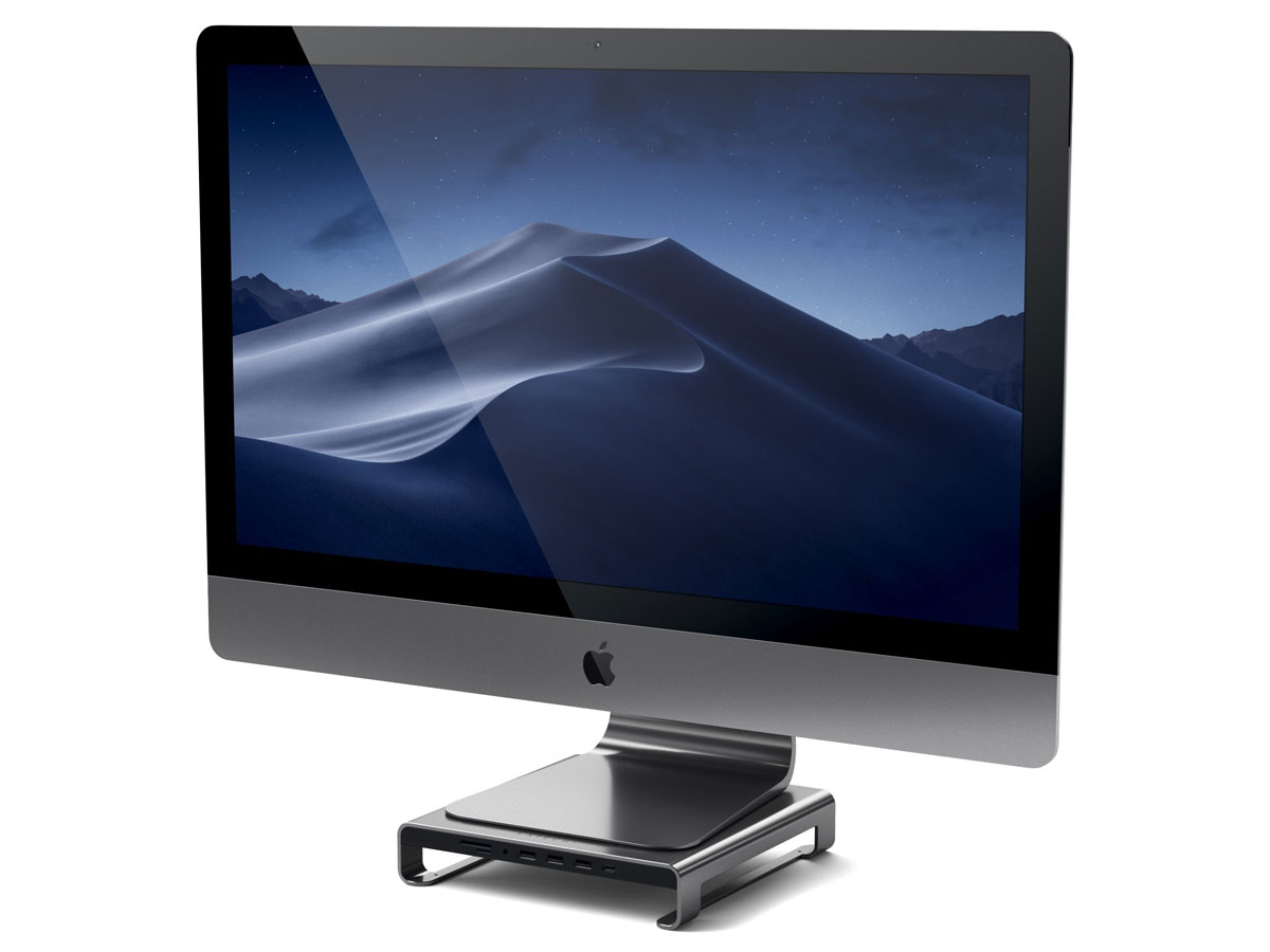 Satechi Aluminium Monitor Stand met USB Hub - Space Grey