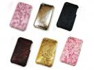 Leather Flowers Back Case Hoes voor iPhone 3G/3GS