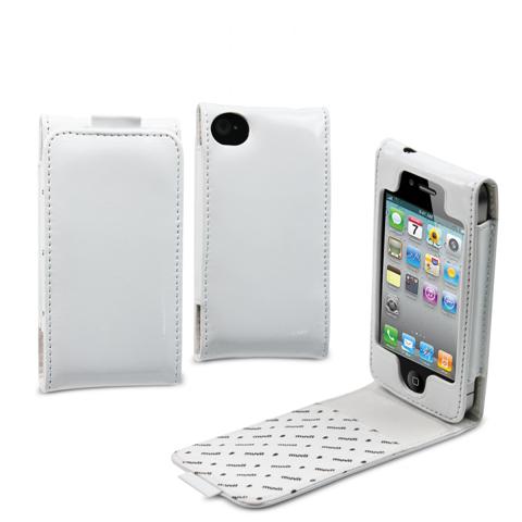 Luxe Glossy Elegant Leather Case Hoes iPhone 4/4S