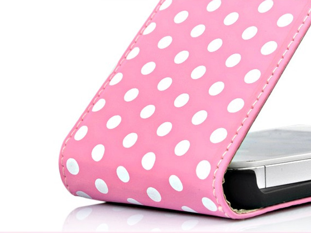 Polka Dot Slimline Flip Case Hoes voor iPhone 4/4S