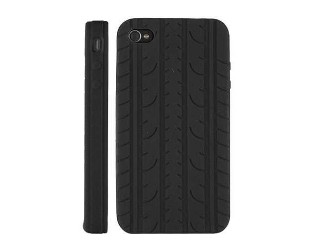 Vroom Tyre Silicone Skin Hoes voor iPhone 4