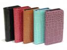 Color Croco Sideflip Case Hoesje voor iPhone 4/4S