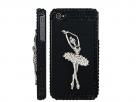 Ballerina Diamond Back Case Hoes voor iPhone 4/4S