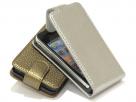 Silver & Gold Slim Elegant Leather Case voor iPhone 4/4S