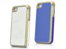 Perforated Sports Leather Case Hoes voor iPhone 4/4S