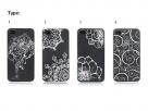 Frosted Crystals Elegant Case voor iPhone 4/4S