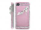 High Heel Jewel Diamond Case Hoes voor iPhone 4/4S