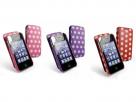 Juss-Luv Polka-Hot Leren Case Hoes voor iPhone 4/4S