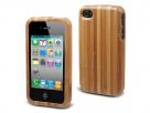 Muvit Wood Back Bamboo Case Hoes voor iPhone 4/4S