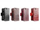 Sena Walletbook Croco Leren Sideflip Case voor iPhone 4/4S