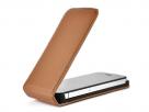 Traditional Leren Flip Case Hoes voor iPhone 4/4S