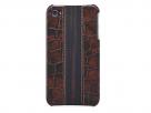 Trexta Ebony Croco Back Case Hoes voor iPhone 4/4S