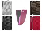 UltraSlim Carbon Flip Case Hoes voor iPhone 4/4S