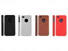 Silicone Skin met Leer-nerf voor iPhone 4/4S
