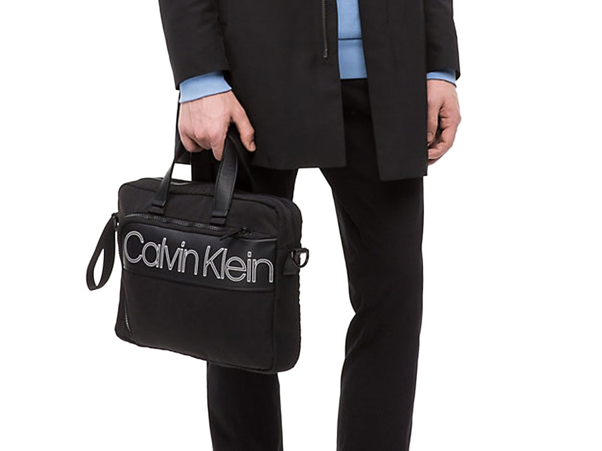 Calvin Klein Double Logo Medium Laptop Bag Laptoptas