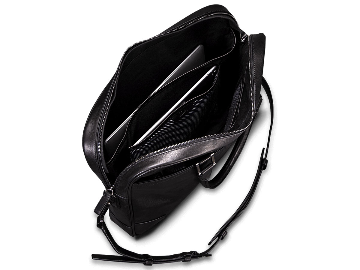 Sena Heritage Commuter Bag Zwart - 15 inch Leren Laptoptas