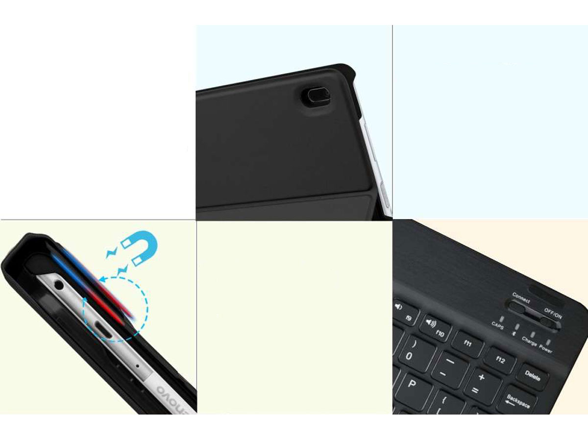 Keyboard Case AZERTY - Lenovo Tab 4 10 Toetsenbord Hoesje