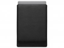 Woolnut Leather Sleeve Zwart - MacBook Air 15